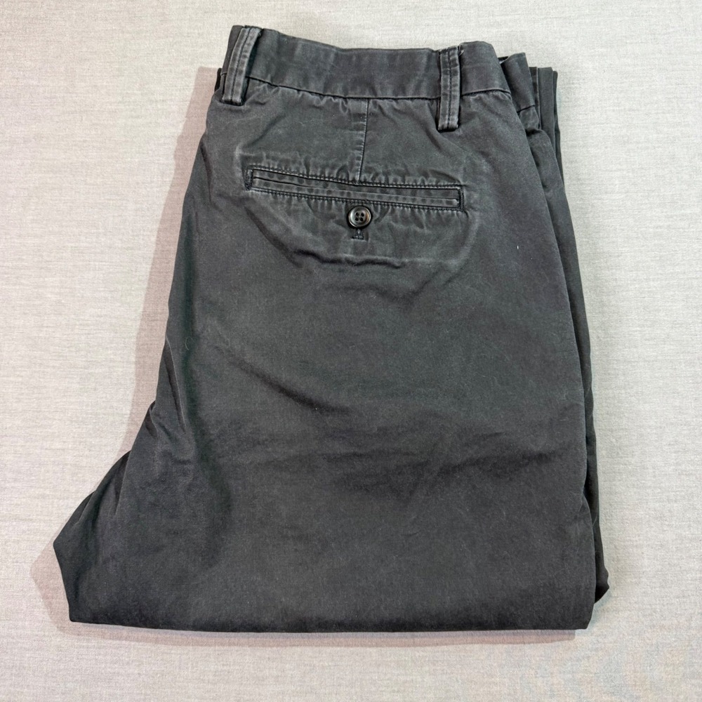 Gap Straight Fit Chinos Mens 34x28 Dark Gray Good Casual Cotton Trousers